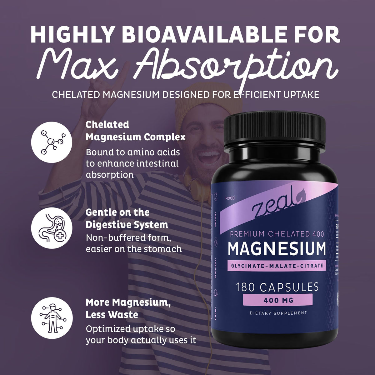 Magnesium Complex with Glycinate, Malate, & Citrate