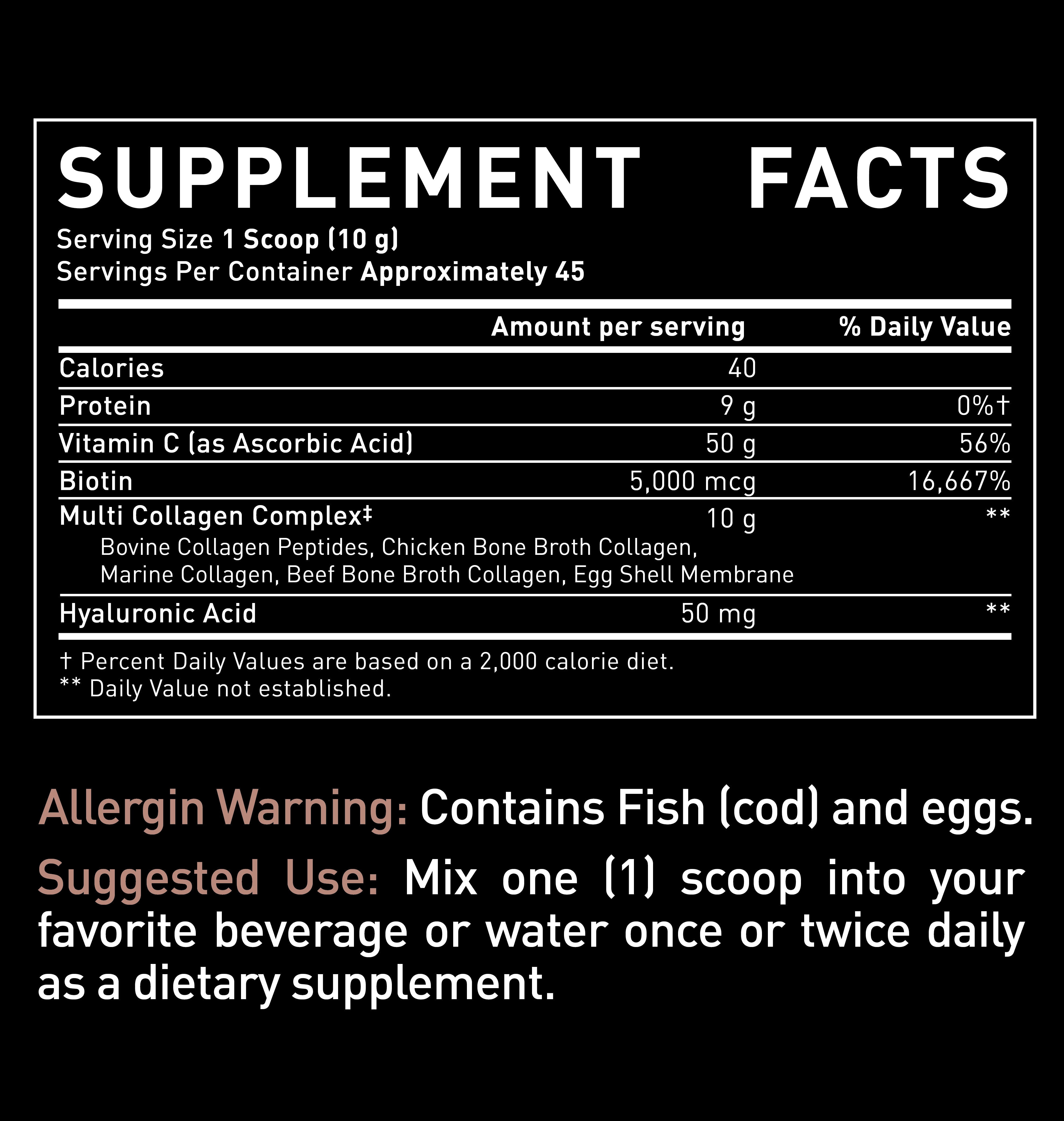 Premium Multi Collagen Peptides Powder